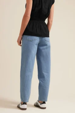 Pixiegirl Petite Light Blue Non-Stretch Barrel Leg Jeans