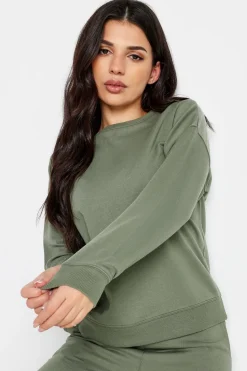 Pixiegirl Petite Sage Green Crew Neck Sweatshirt