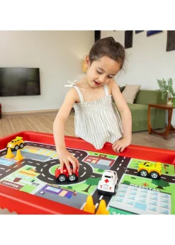 PlayHouse Play Tray With City & Race Play Mat Set