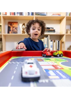 PlayHouse Play Tray With City & Race Play Mat Set