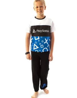 PlayStation Kids Long Leg Black Pyjamas (5-14 Years)