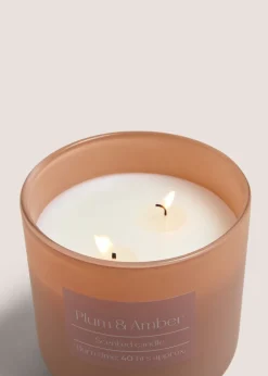 Plum & Amber Scented Jar Candle