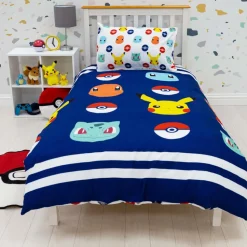 Pokemon Badges Duvet Cover