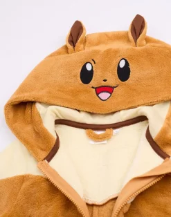 Pokemon Eevee Girls Brown Onesie (4-14 Years)