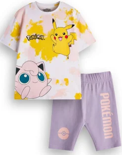 Pokemon Kids Tie Dye T-Shirt & Shorts Set (4-12 Years)