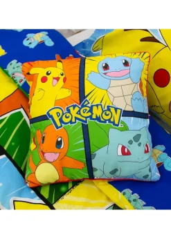Pokemon Multi Colour  Retro Square Cushion (40x40cm)