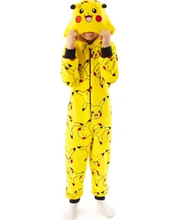 Pokemon Pikachu Unisex Kids Yellow Onesie (4-14 Years)