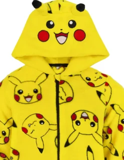 Pokemon Pikachu Unisex Kids Yellow Onesie (4-14 Years)