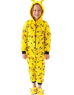 Pokemon Pikachu Unisex Kids Yellow Onesie (4-14 Years)