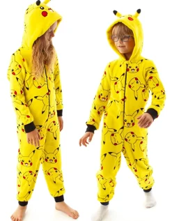 Pokemon Pikachu Unisex Kids Yellow Onesie (4-14 Years)