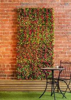 Premier Decorations Bougainvillea Artificial Living Wall Panel (100cm x 100cm)