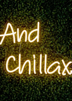 Premier Decorations LED Neon And Chillax Wall Sign