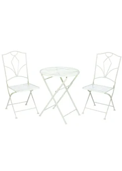 Premier Decorations Sage Green 2 Seater Metal Bistro Set