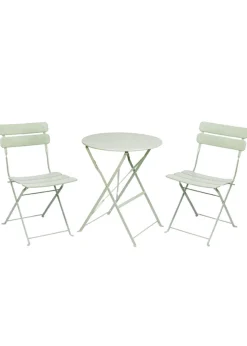 Premier Decorations Sage Green Reims 2 Seater Metal Bistro Set