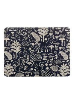 Price & Kensington Woodland 8 Piece Placemat and Coaster Set