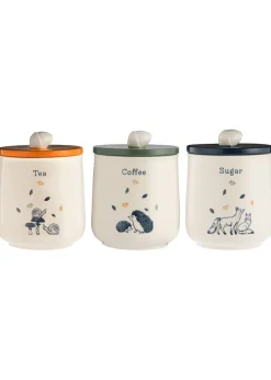 Price & Kensington Woodland Tea, Coffee, Sugar Set