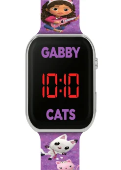 Purple Gabby Printed Strap LED Watch