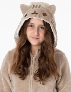 Pusheen Brown Girls Novelty Onesie (9-14 Years)