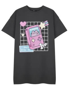 Pusheen Grey Gameboy T-Shirt Dress