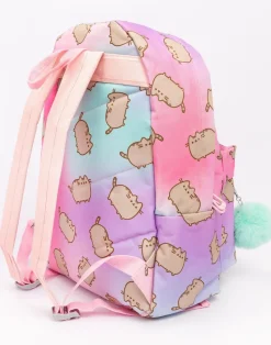 Pusheen Multi Colour Backpack with Pom Pom Keyring