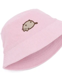 Pusheen Pink Ripped Embroidered Bucket Hat