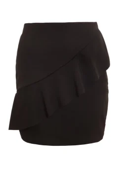 Quiz Black Frill Mini Skirt