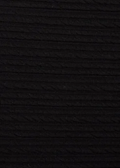 Quiz Black Textured Bodycon Mini Skirt