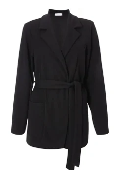 Quiz Black Tie Waist Blazer
