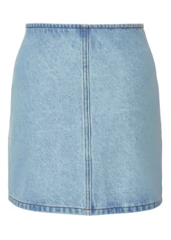 Quiz Blue Denim Bow Detail Skirt