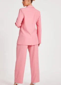 Quiz Coral Woven Blazer