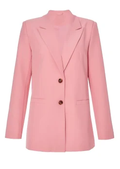 Quiz Coral Woven Blazer