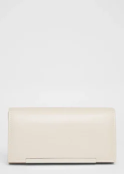Quiz Natural Metallic Clutch Bag