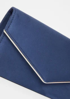 Quiz Navy Thin Clutch Bag