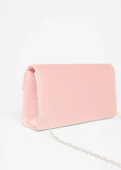 Quiz Pink Diamante Clutch