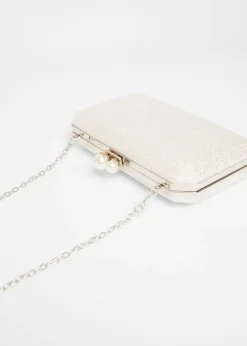 Quiz Silver Bridal Box Bag