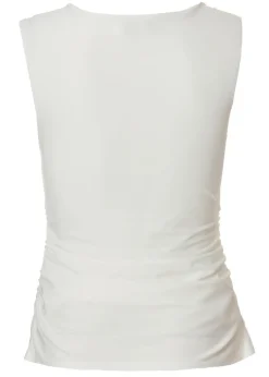 Quiz White Cowl Neck Top
