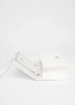 Quiz White Long Clutch Bag