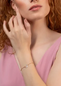 Radley London 18ct Rose Gold Plated Dog On Moon & Stars Bracelet