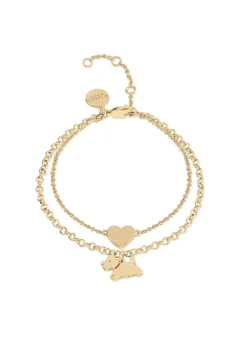 Radley London Gold 18ct Pale Plated Double Layer Bracelet