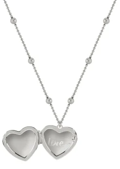 Radley London Silver Plated Bobble Chain Heart Locket Necklace