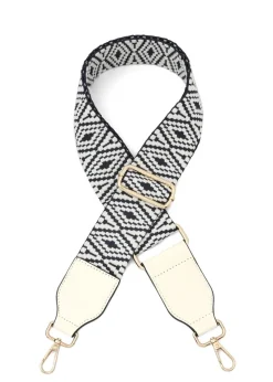 Raffaella Black and White Changeable Handbag Strap