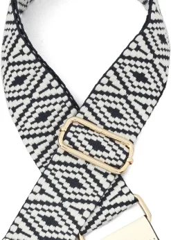 Raffaella Black and White Changeable Handbag Strap