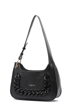 Raffaella Black Chain Body Bag