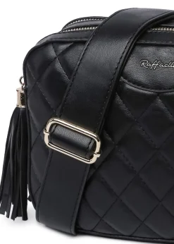 Raffaella Black Quilted Cross Body Camera Bag
