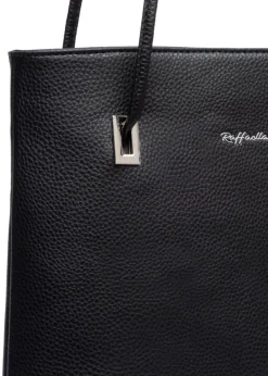 Raffaella Black Slim Tote Shoulder Bag