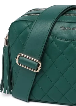 Raffaella Green Quilted Cross Body Camera Bag