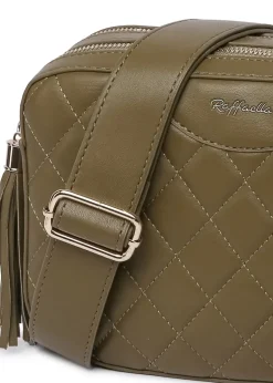 Raffaella Khaki Quilted Cross Body Camera Bag