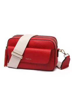 Raffaella Red Cross Body Pocket Camera Bag