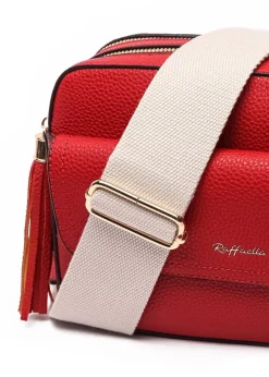 Raffaella Red Cross Body Pocket Camera Bag