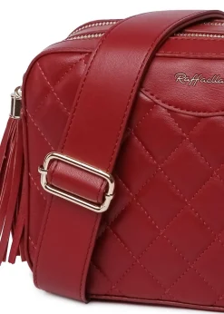 Raffaella Red Quilted Cross Body Camera Bag